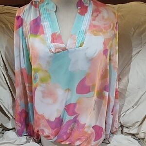 a.n.a Multicolor Floral Blouse